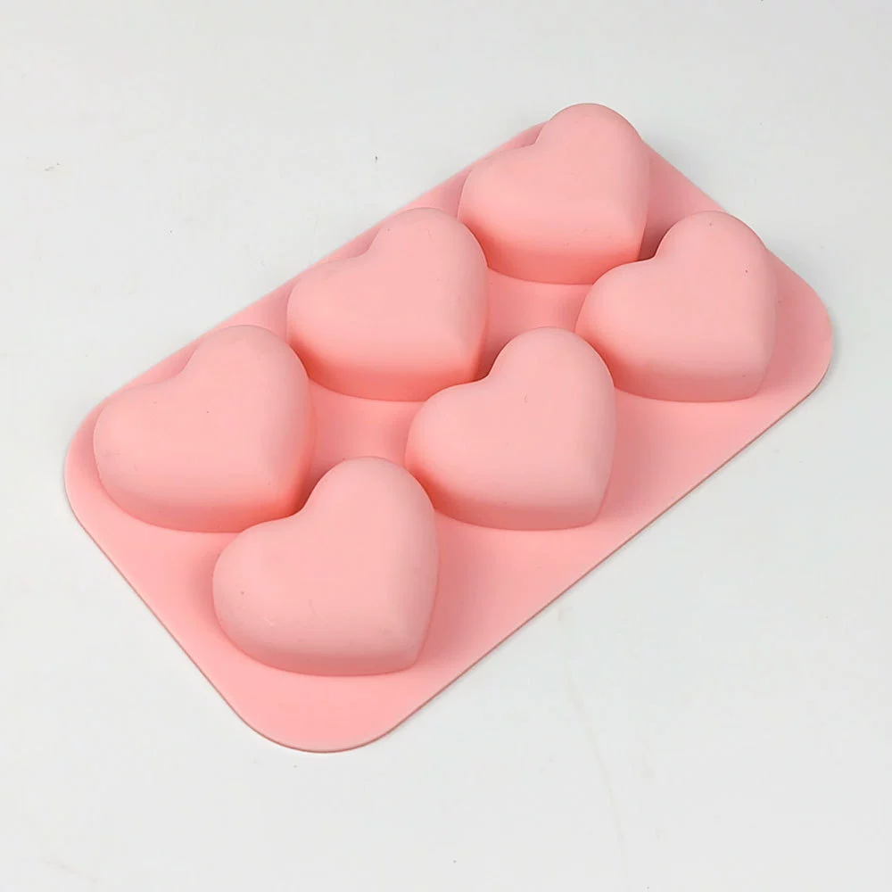 Heart Silicone Baking Mold 6 1 - Soap Making Gifts review and price